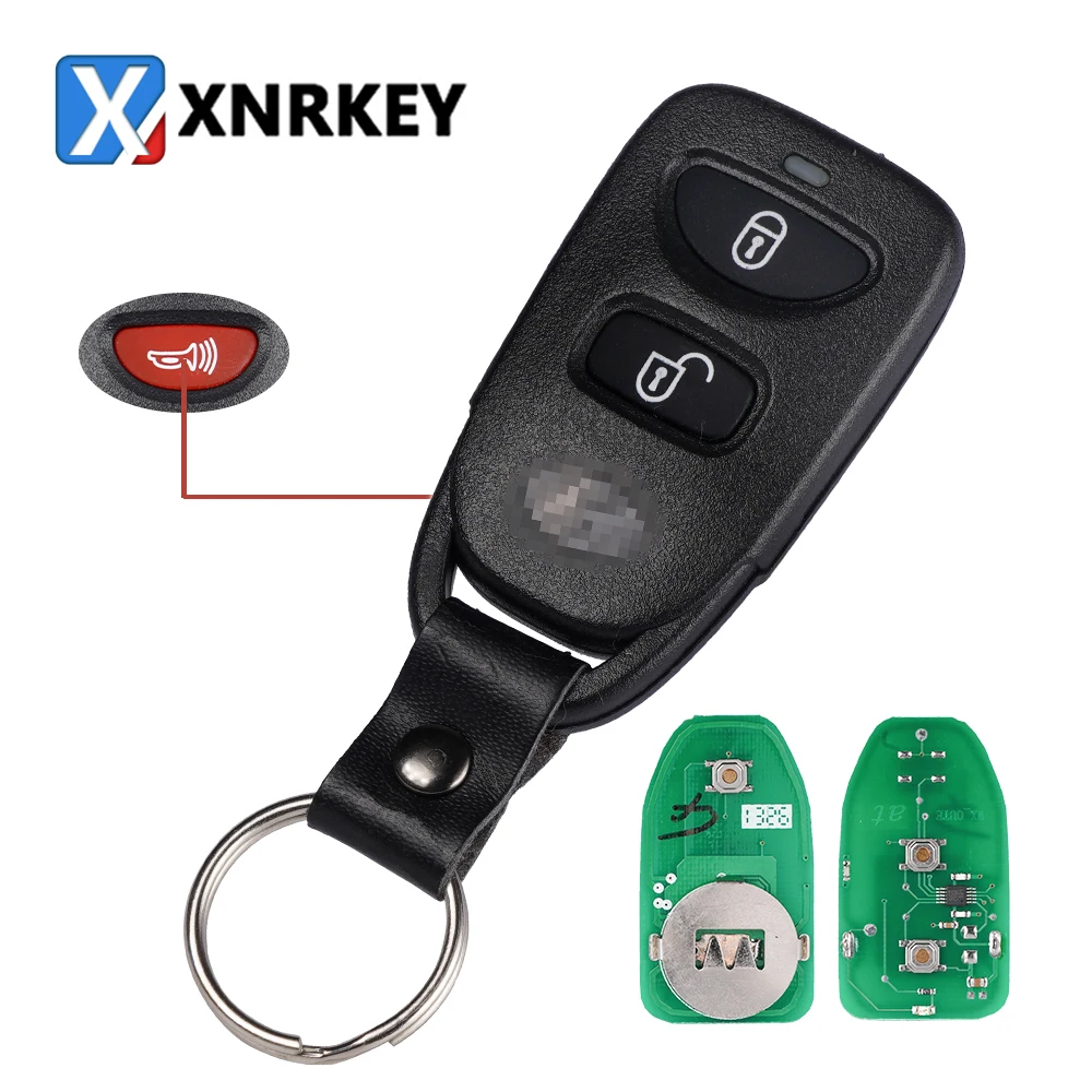 

XNRKEY 2+1 Button Car Remote Key Transmitter 315Mhz for Hyundai Tucson Santa Fe 2005-2009 FCC: OSLOKA-850T/PLNHM-T002/PINHA-T038