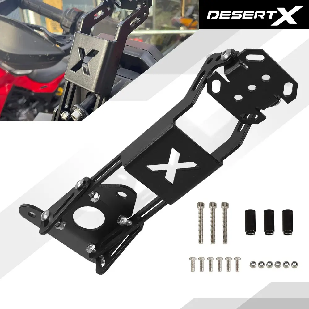 

For Ducati DESERTX 2022 2023 Utility and GPS Nav Mount Motorcycle Desert X Aluminium Navigation GPS Support Mount Bracket Holder