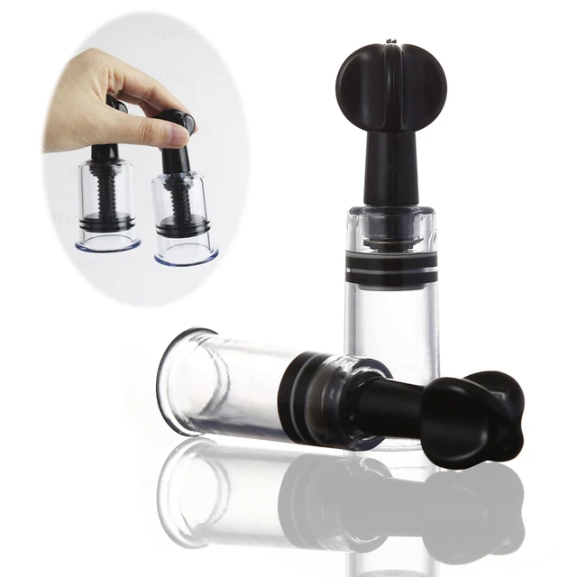 Adult Plastic Nipple Suction Cups Sex Toy Clear Black Rotating Vacuum Twist Breast Sucker Women Men Boobs Enlarger Pump Products 1