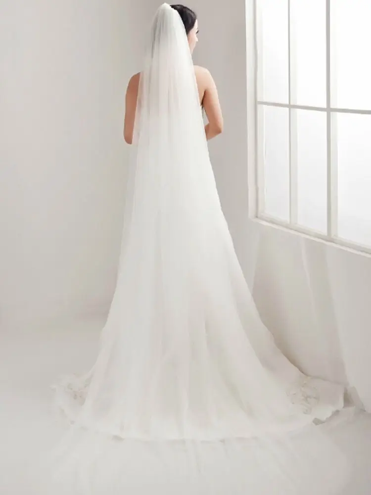 

Handmade Hair Accessories Bridal Dress Accessories Bridal Headwear Long Double Veil