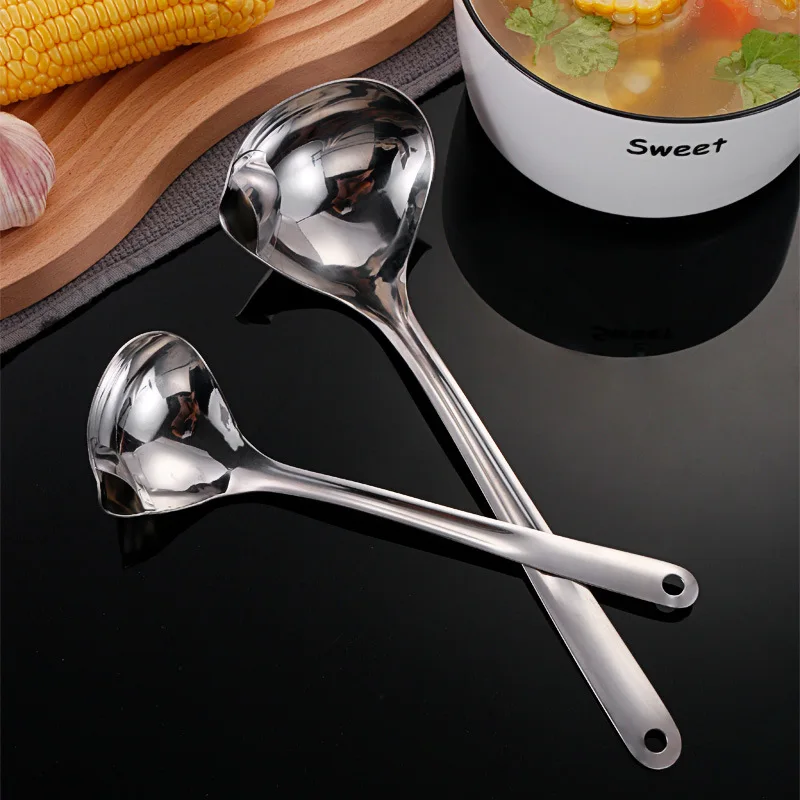 

Golden Long Handle Sharp Mouth Spoon Stainless Steel Tablespoons Home Practical Tableware Japanese Kitchen Cooking Utensils