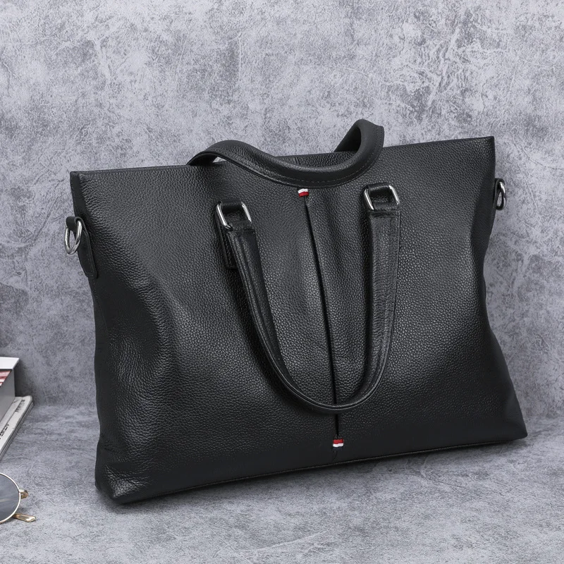 

Messenger Bags New Fashion Genuine Leather Men Briefcase Natural Skin Business Bag Laptop Bags Korean Style Male Shoulder