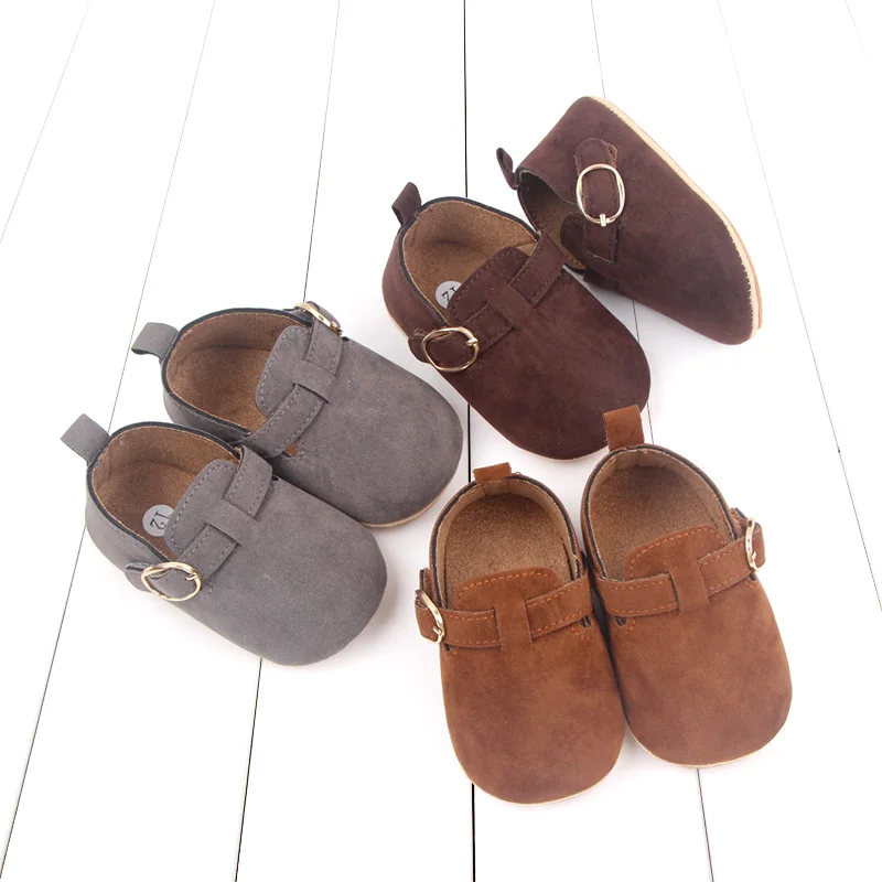 Туфли детские прогулочные однотонные мягкая подошва без застежки для улицы и