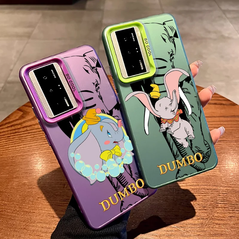 Милый чехол Disney Dumbo Anime для Xiaomi Redmi Note 14 13 13R 12 12S 12R 11E 11 11S 10 10S 9 5G цветной серебристый