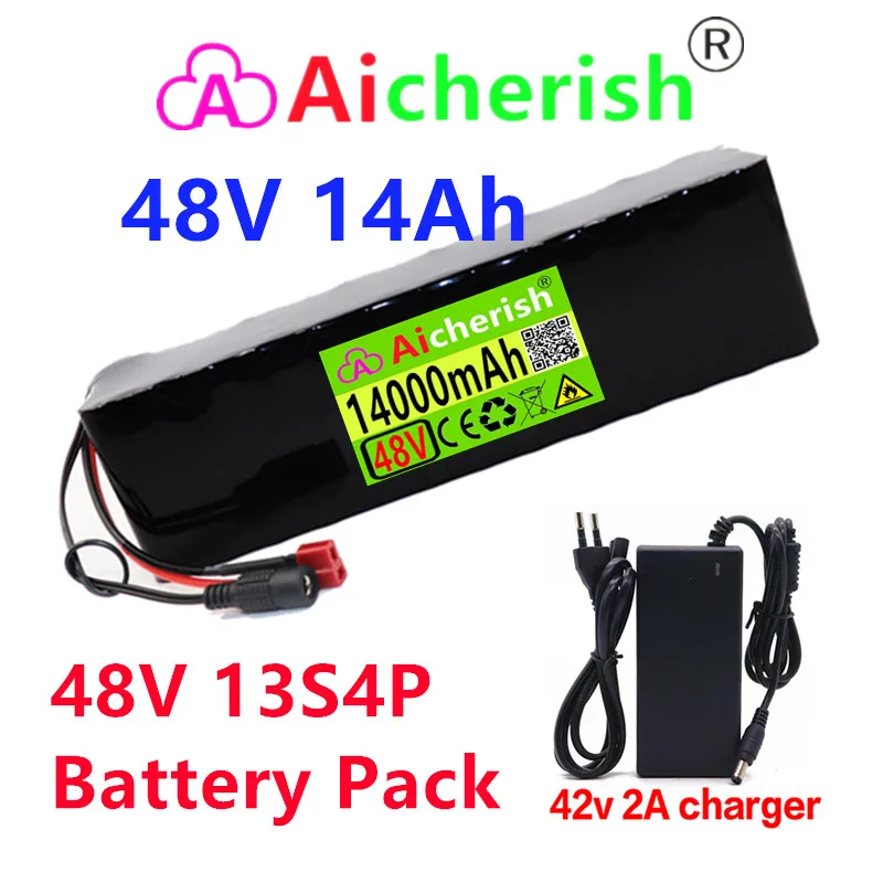 

18650 Ebike Battery 13S4P 48V 14AH Electric Bike Samsung Lithium Ion Cells Pack Fit for E Bike Bafang Motor