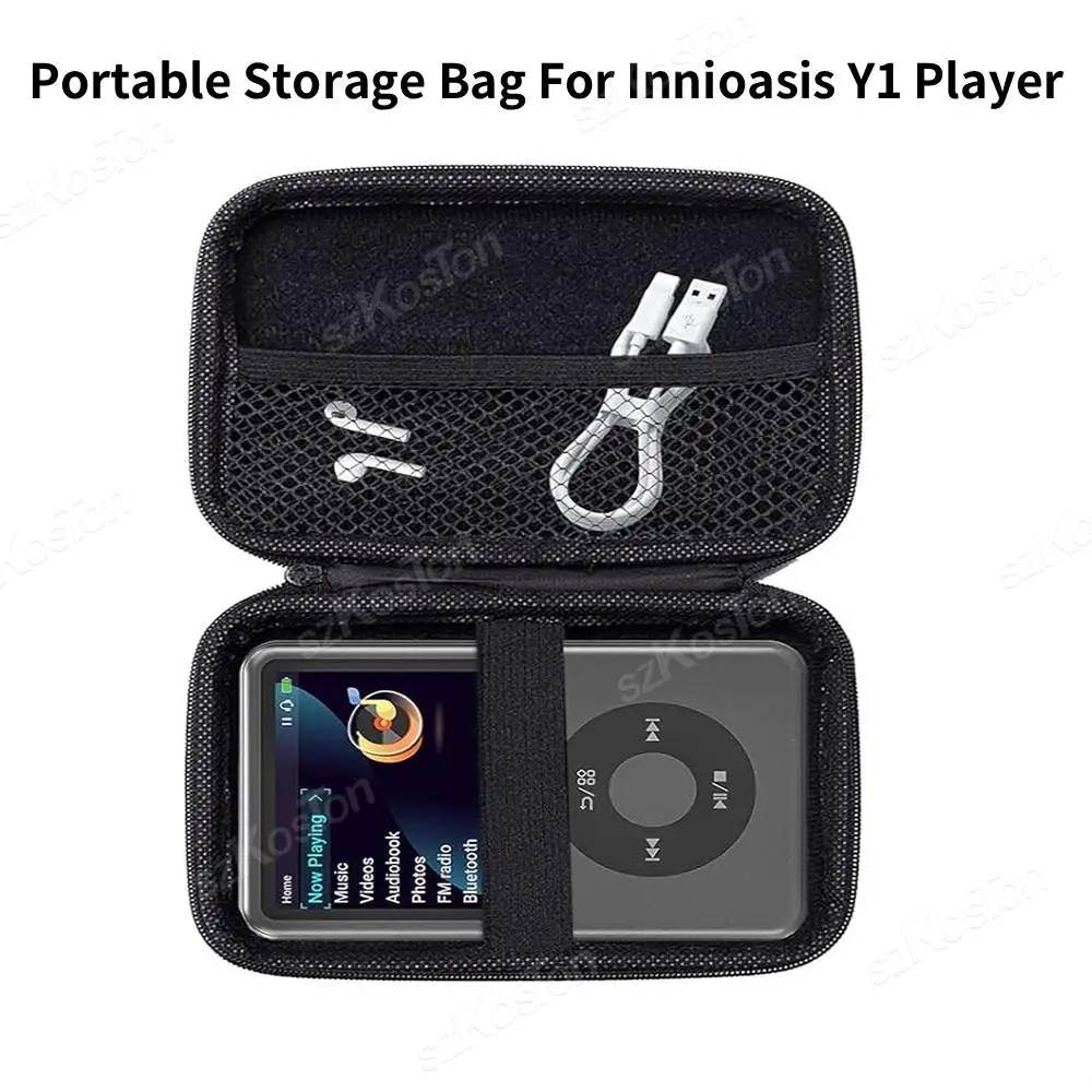 Фото Жесткий чехол для переноски, совместимый с MP3-плеером Innioasis Y1, противоударный, устойчивый к царапинам, портативная дорожная сумка для хранения №3