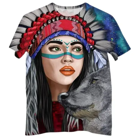 Мужская футболка Chief Wolf Totem из полиэстера