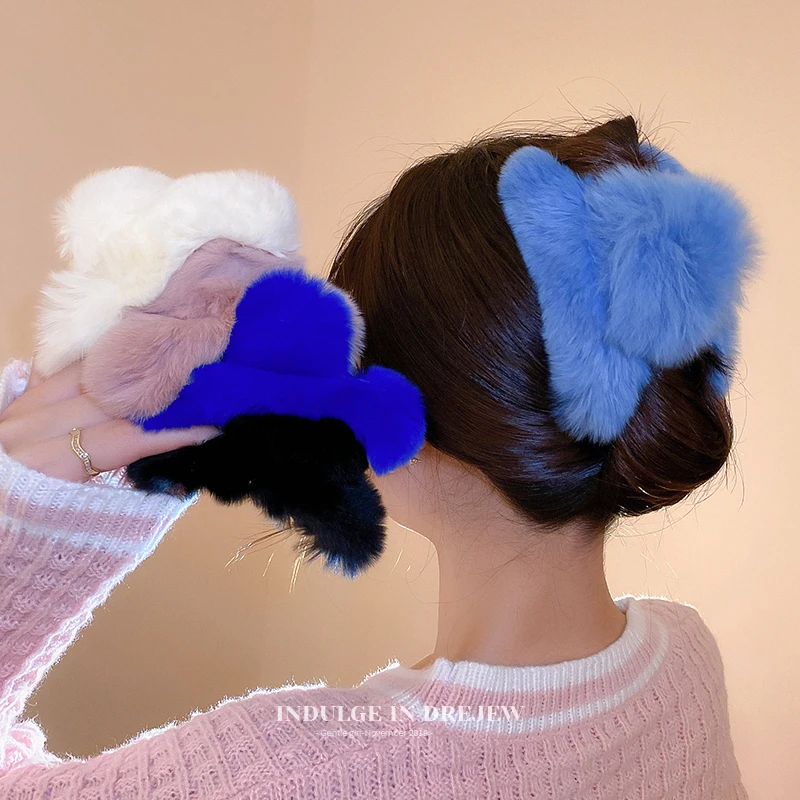 

Заколки и клипсы для волос многоцветные плюшевые женские, хлопковая ткань и акрил, милые романтичные аксессуары для волос, тиара невесты