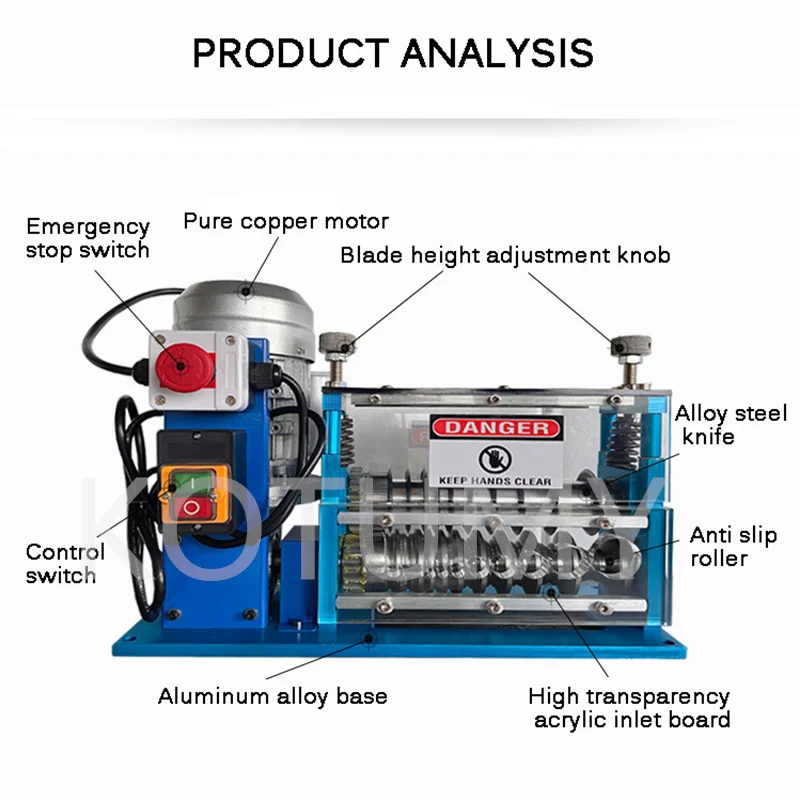 Портативная электрическая машина для зачистки проводов устройство кабеля