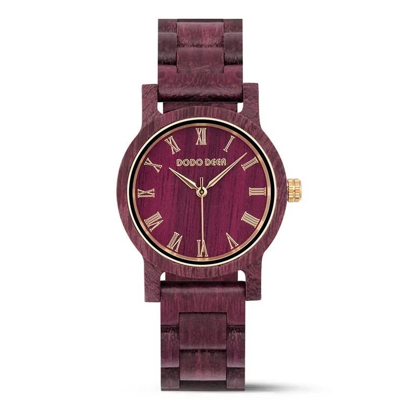 2022 New Luxury Brand Women Men Wooden Watches Female New Fashion Clock Wristwatches Reloj Mujer Feminino enlarge
