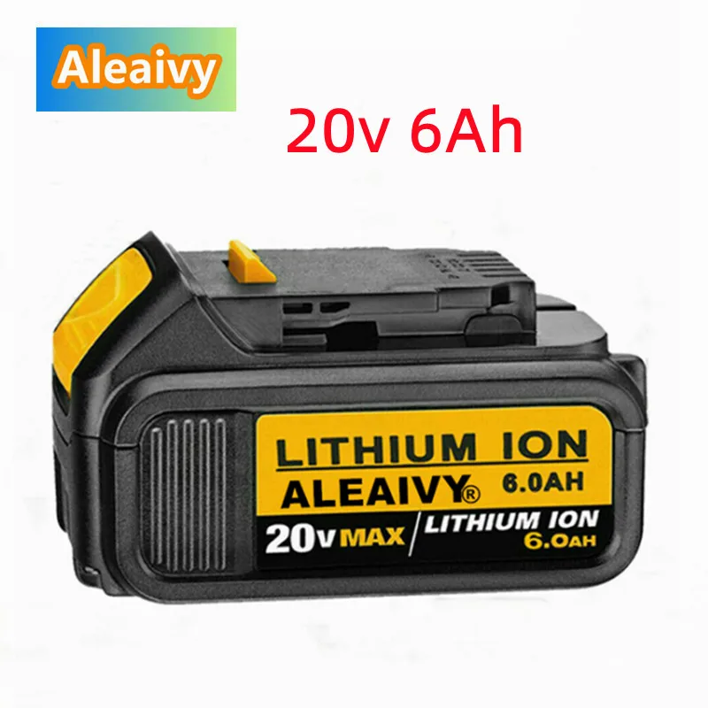 

18V 6.0Ah DeWalt Battery For Dewalt Tools Replacement Batteries DCB184 DCB181 DCB182 DCB200 18Volt 20v MAX XR 6.0Ah Batteries