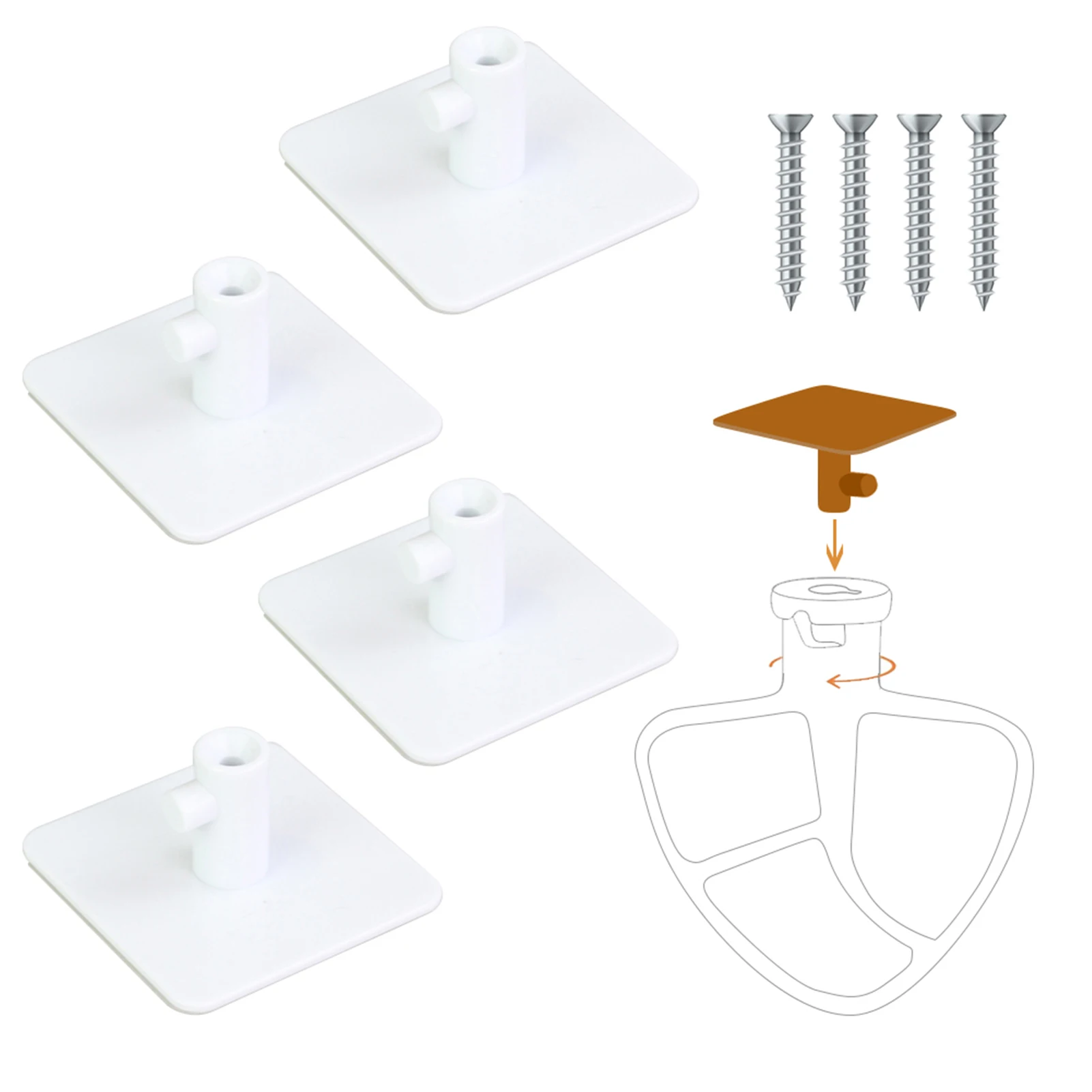 

Mixer Attachment Holder Blender Accessory Stand For Storing Flex Edge Beater Dough Hooks Wire Whip Kitchen Accessories Storage