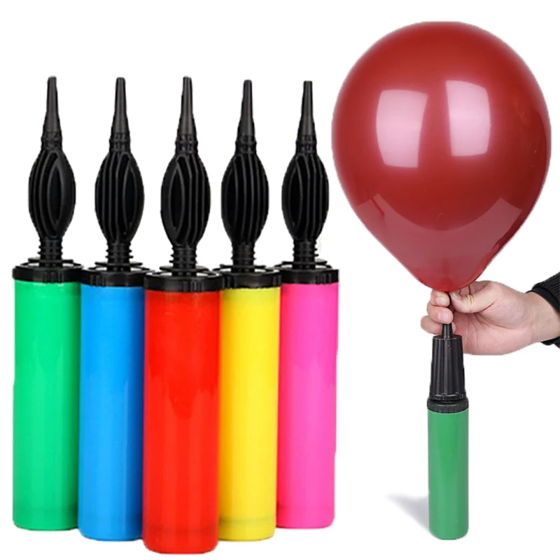 

Large size Plastic Hand Balloon Pump Randomly Color for Foil and Latex Balloons Air Inflator Pump Portable for Party Accessories