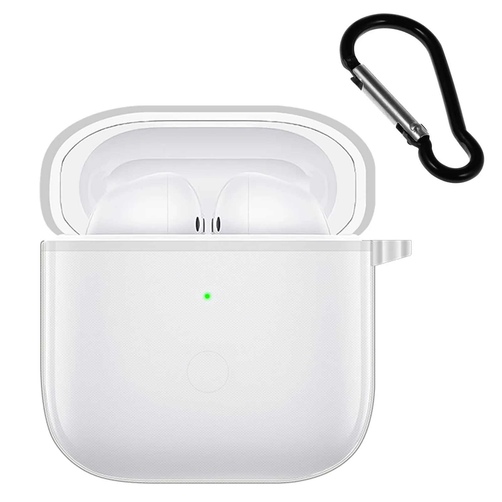 

Soft TPU Earphone Case For Redmi Buds 3 Earbuds Case Shell Accessories Shockproof For Buds 3 Earbuds Case Anti-lost With Hook