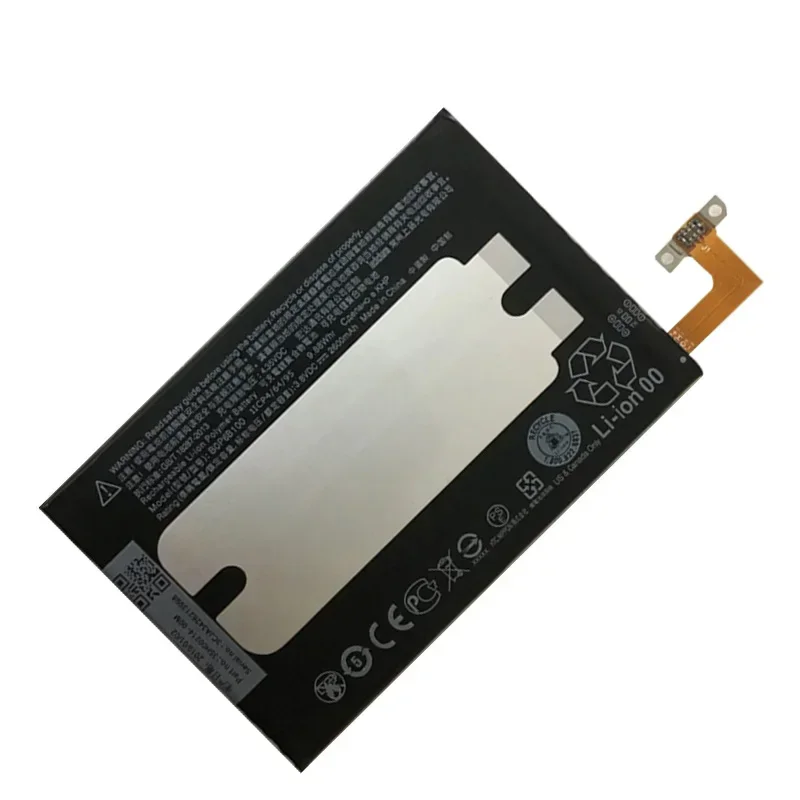 100% оригинальный новый аккумулятор BOP6B100 емкостью 2600 мАч для HTC one 2 M8 W8 E8 Dual Sim M8T M8W M8D