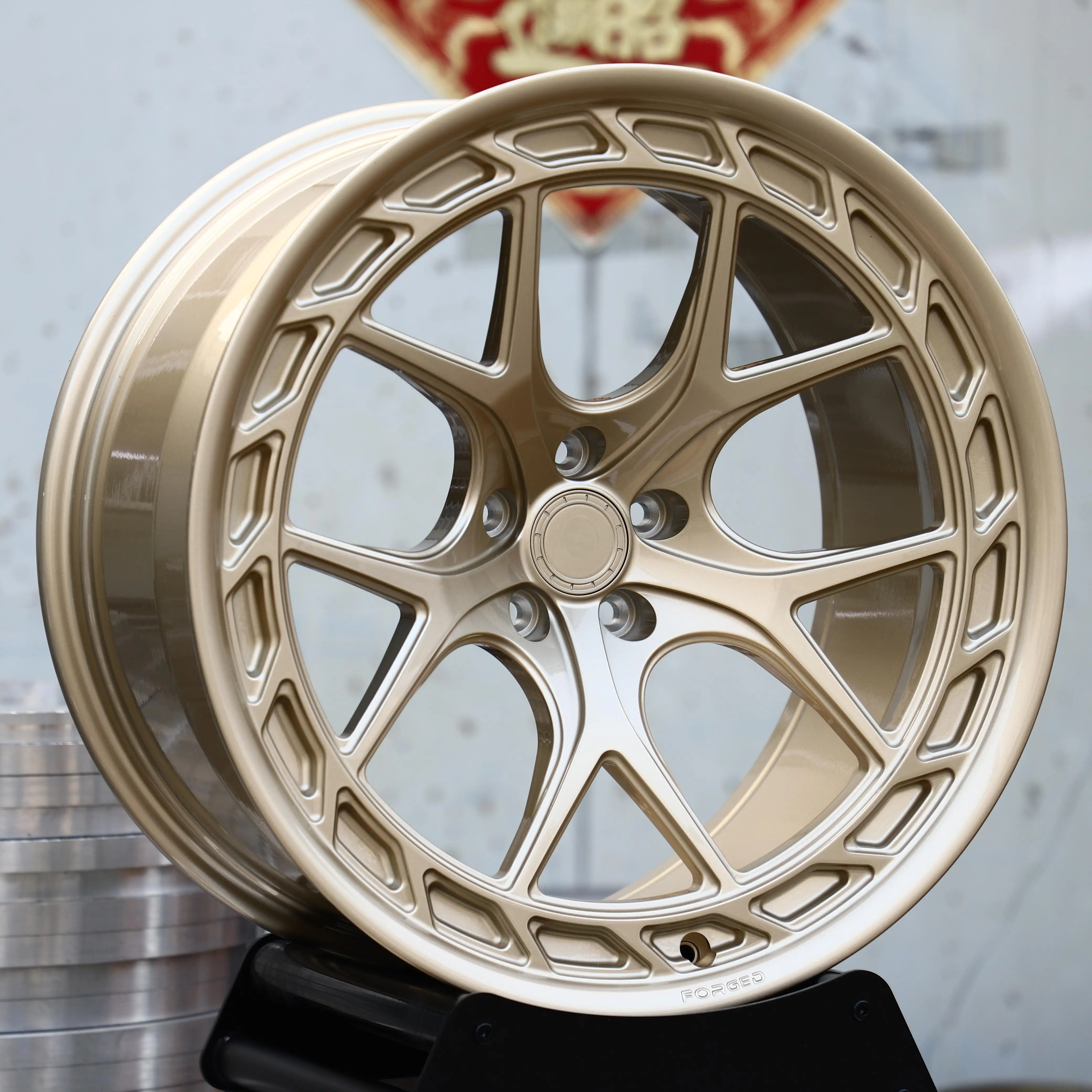 Колесные диски JT Custom 17 18 19 20 21 22 дюйма 5x112 из золотистого алюминиевого сплава для GLB, CLA, EQS, E53, CLE53, GT63, C63. (art.: 3920dd2802725) - 3920dd2802725