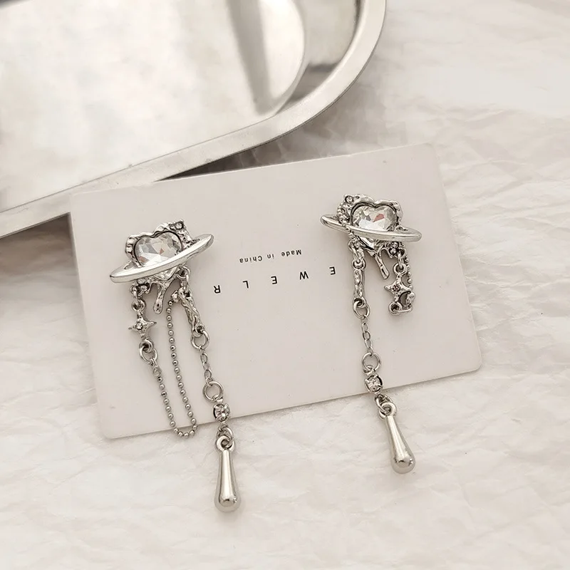 

Женские серьги с подвеской в виде сердца