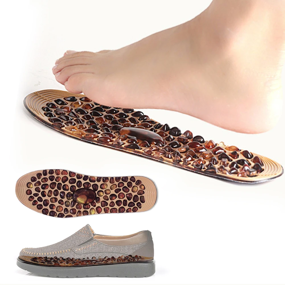

Cobble Foot Massage Insole Feet Acupuncture Physiotherapy Pain Relief Therapy Acupressure Weight Loss Slimming Insoles Unisex