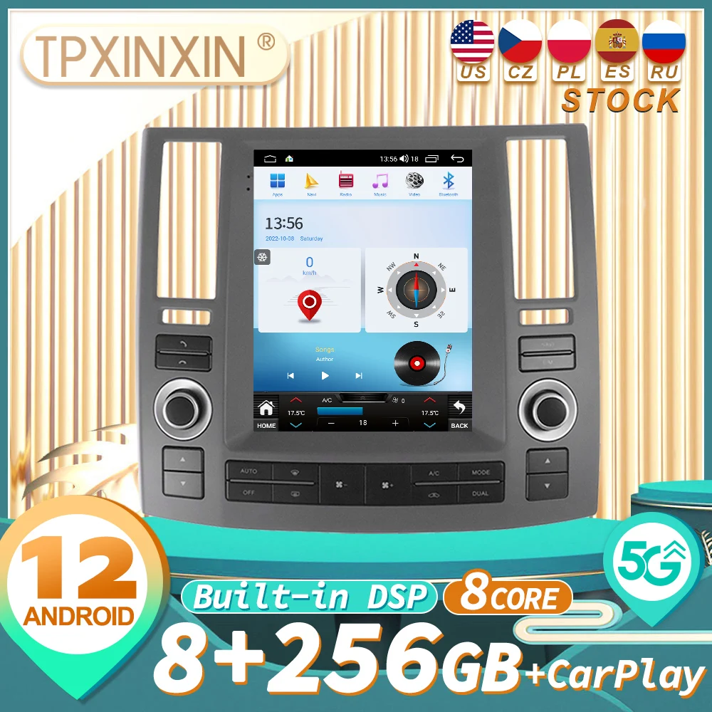 

Для Infiniti FX35 FX45 2006-2009 audio 2 din приемник для android tesla style auto мультимедийный DVD плеер GPS