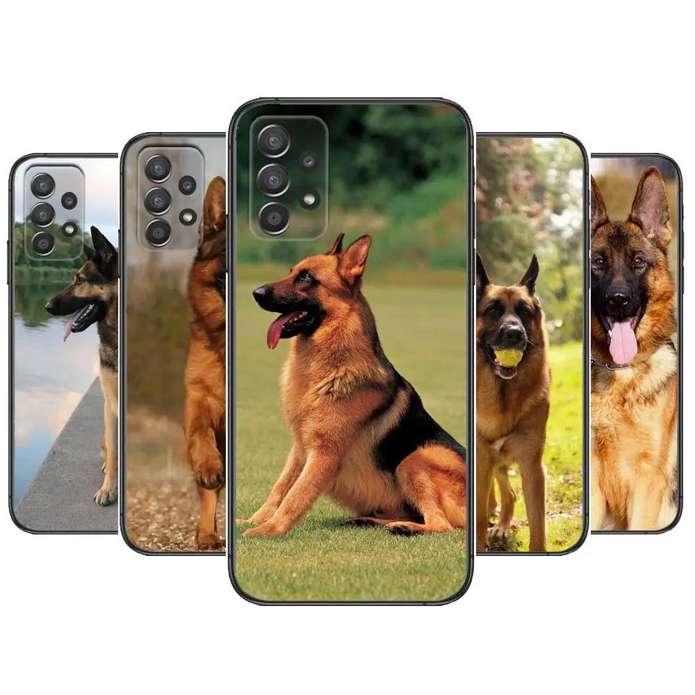 

german shepherd dog Phone Case Hull For Samsung Galaxy A70 A50 A51 A71 A52 A40 A30 A31 A90 A20E 5G a20s Black Shell Art Cell Cov