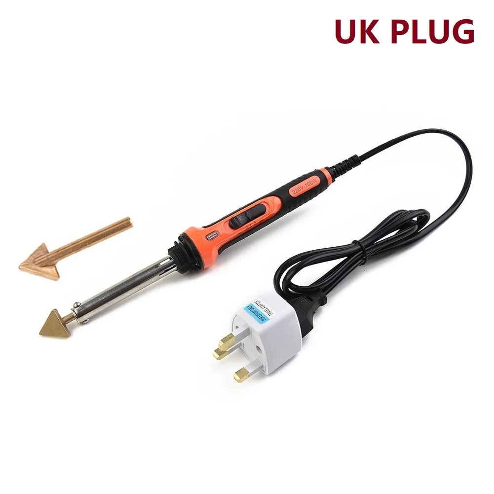 

Electric Soldering Iron Kit 100w Plastic Welding Kit EU US UK AU Charge For Bumper Kayak Repair Tools Welder Accessories