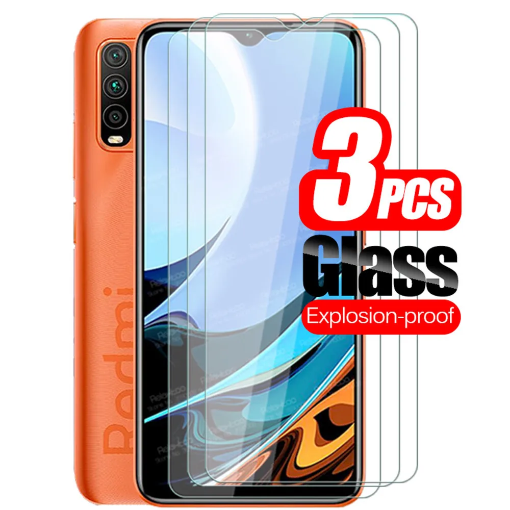 

On Redmi 9T Glass 3pcs Protective Screen Protector For Xiaomi Redmi 9 T T9 Xiomi Ksiomi Xiami Redme Redmy Redmi9T Tempered Glass