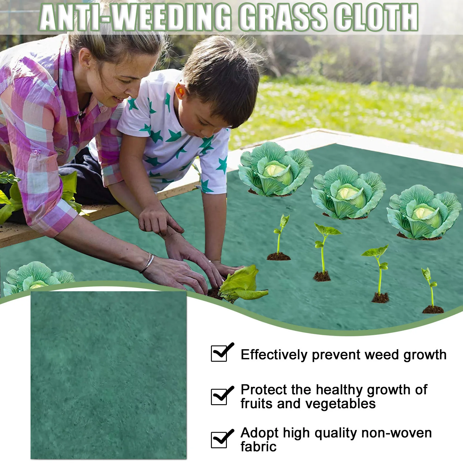 

Anti-aging And Durable Non-woven Woven Permeable And Anti-grass Cloth For Garden Smart Wild Lettuce