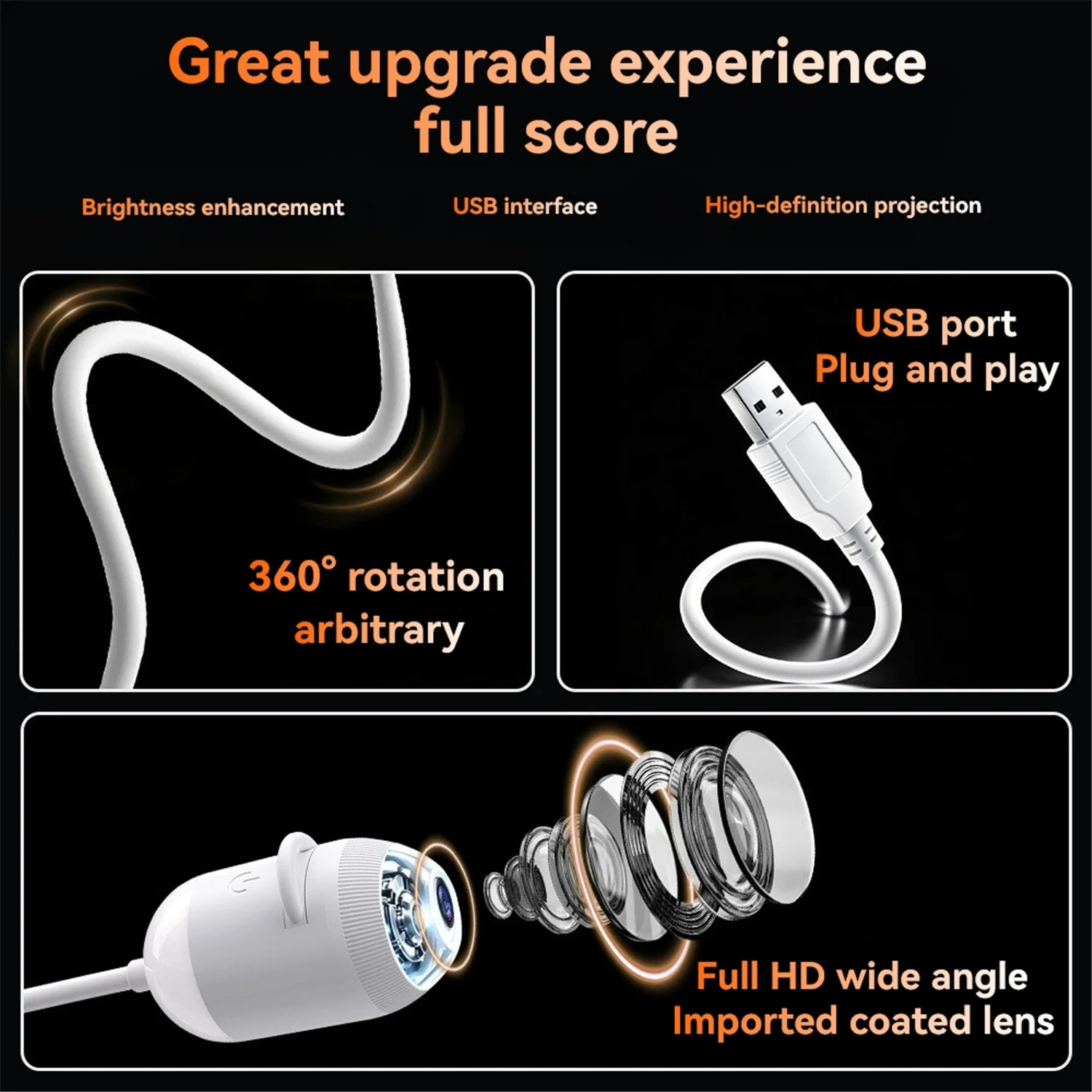 Фото USB-проектор «Звездное небо»: портативный ночник для спальни, HD-проекция галактики, Луны и планет, лампа-проектор для автомобиля и спальни, подключи и работай №3