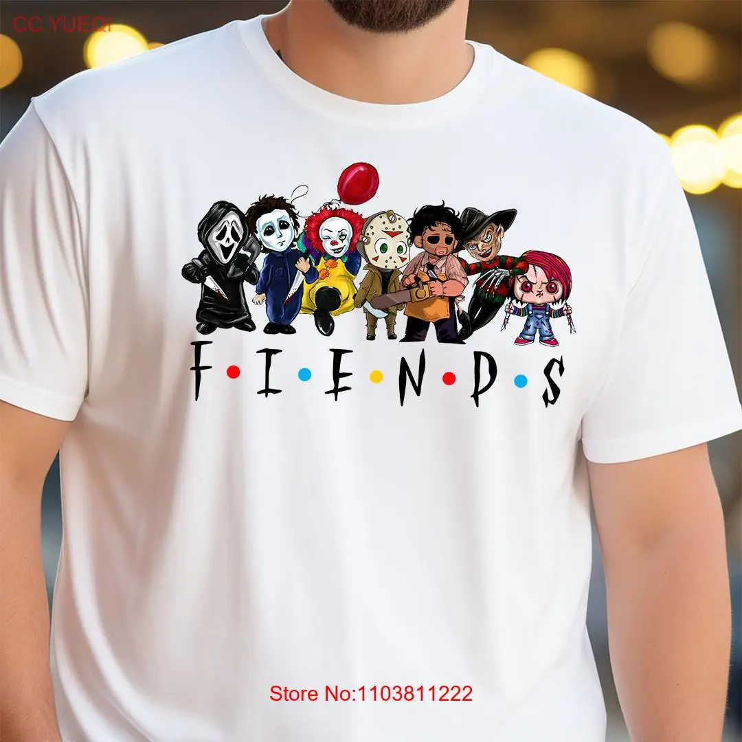 Хэллоуин друзья Fiends рубашка ужас фильм убийца персонажи