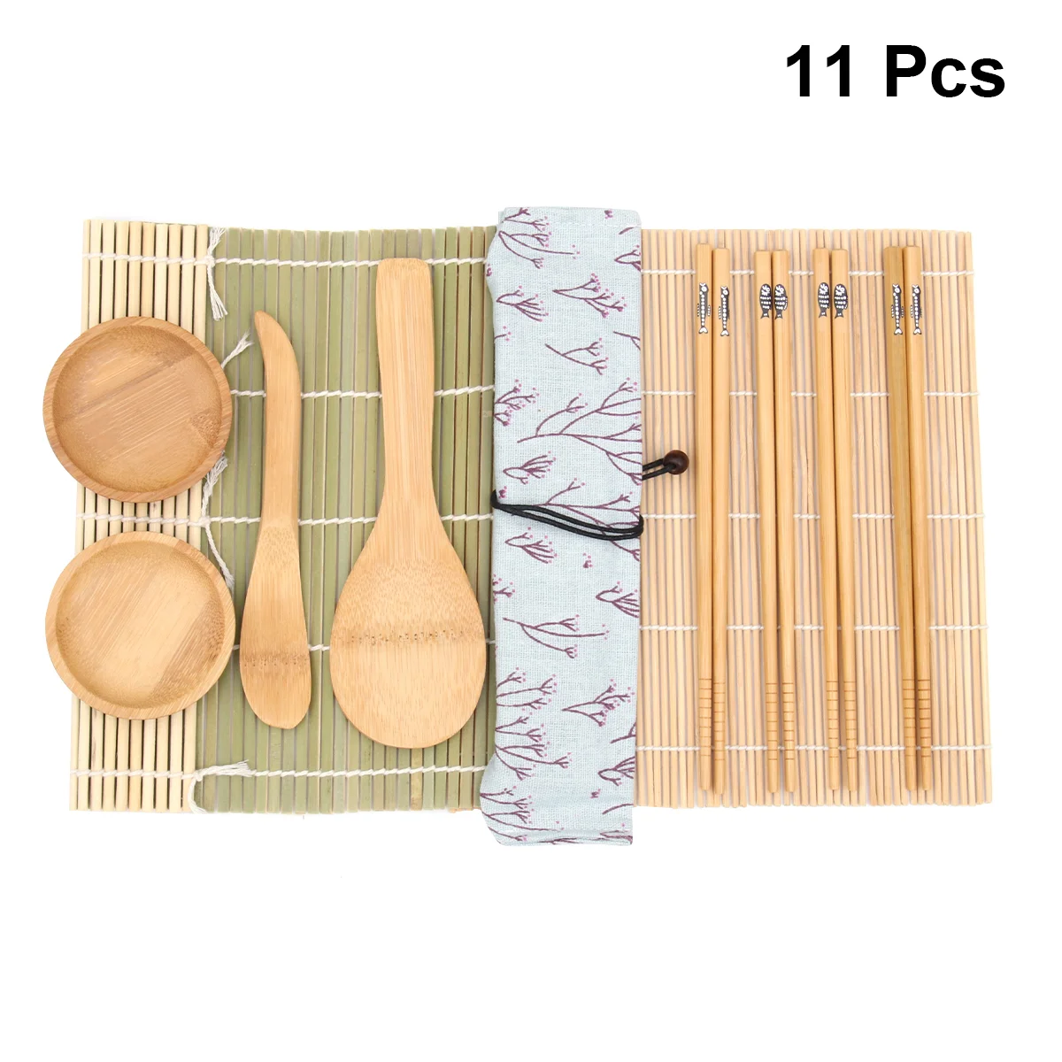 

11pcs Sushi Making Kit Sushi Rolling Mats Temaki Sushi Mat Sushi Roller Machine Sushi Roller Mat Sushi Maker