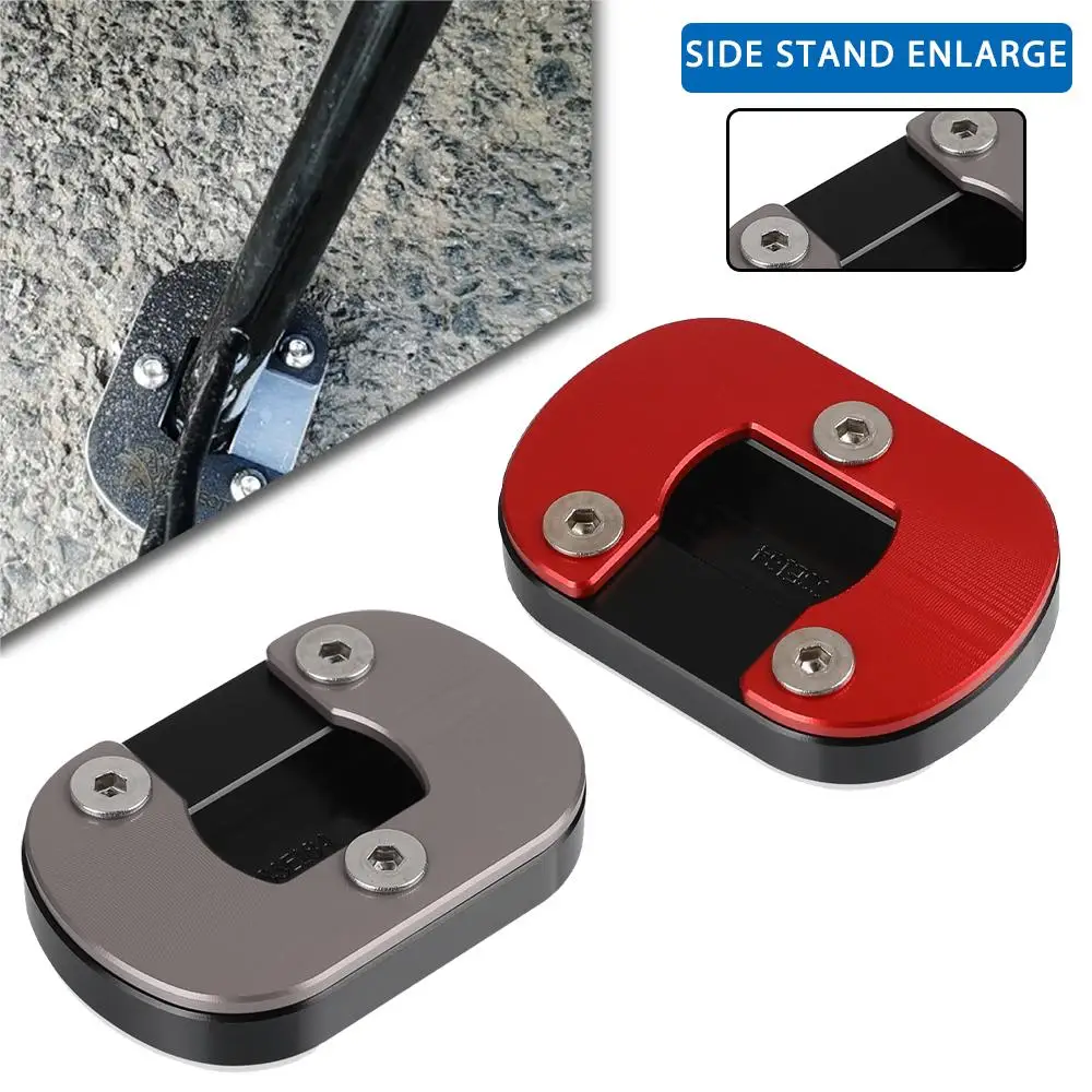 

New Motorcycle Aluminium Tool Parts Foot Side Stand Enlarge Kickstand Extension Pad Shelf For Peugeot DJango 150 2021 2022 2023