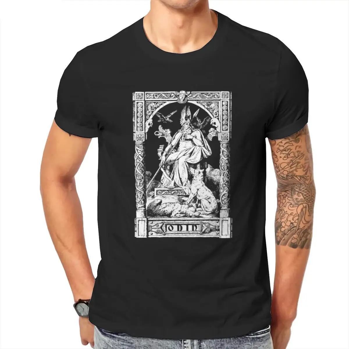 

Wholesale Odin Wikinger Mens T-Shirt Printing Fashion Games Aesthetic Men Clothing 104910