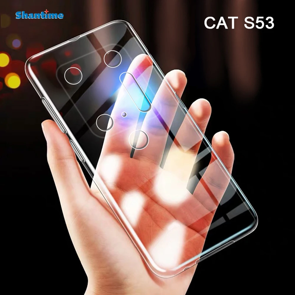 

For CAT S53 Case Ultra Thin Clear Soft TPU Case Cover For CAT S53 Couqe Funda 6.5 inches