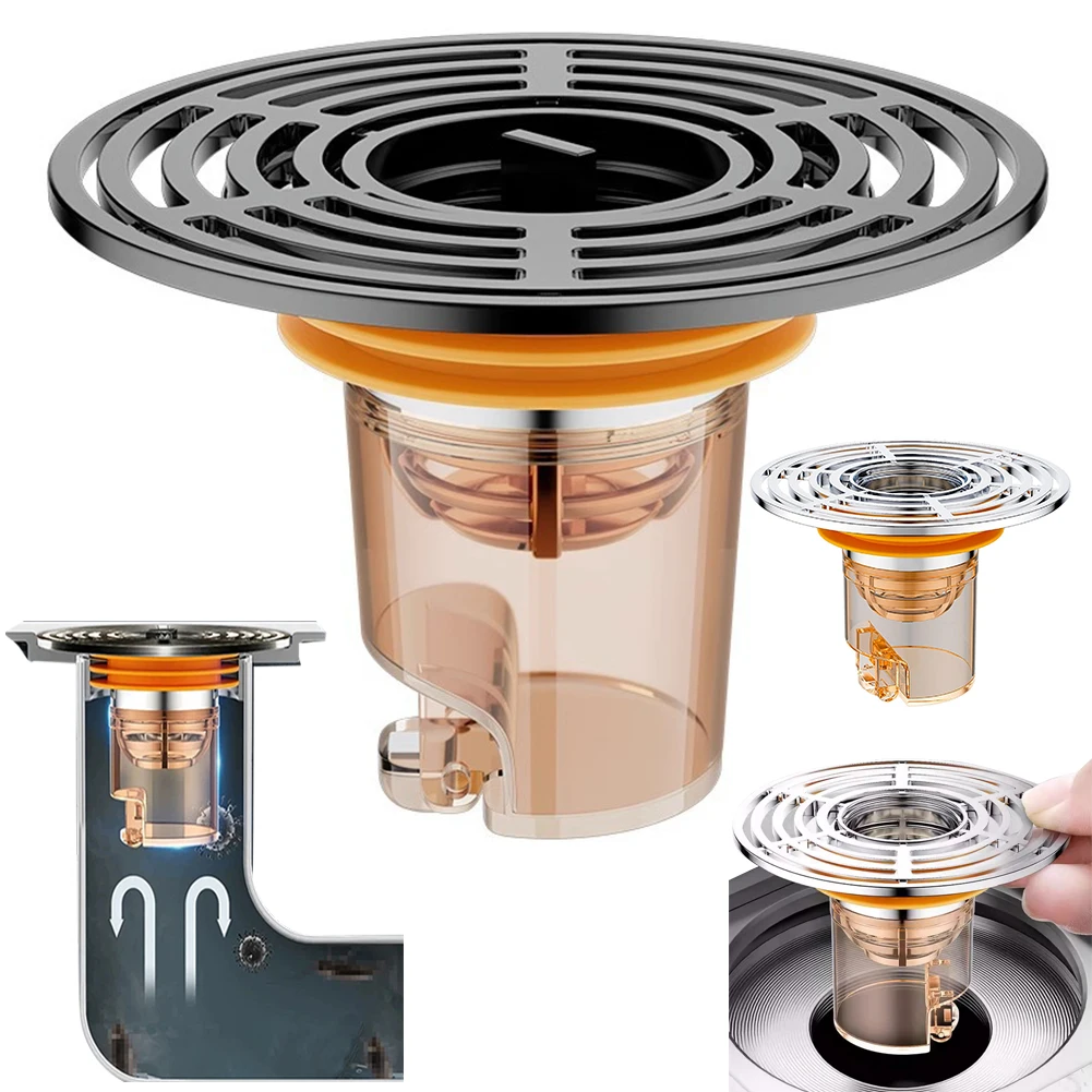 Магнитная самозакрывающаяся напольная сливная сердцевина с защитой от запаха