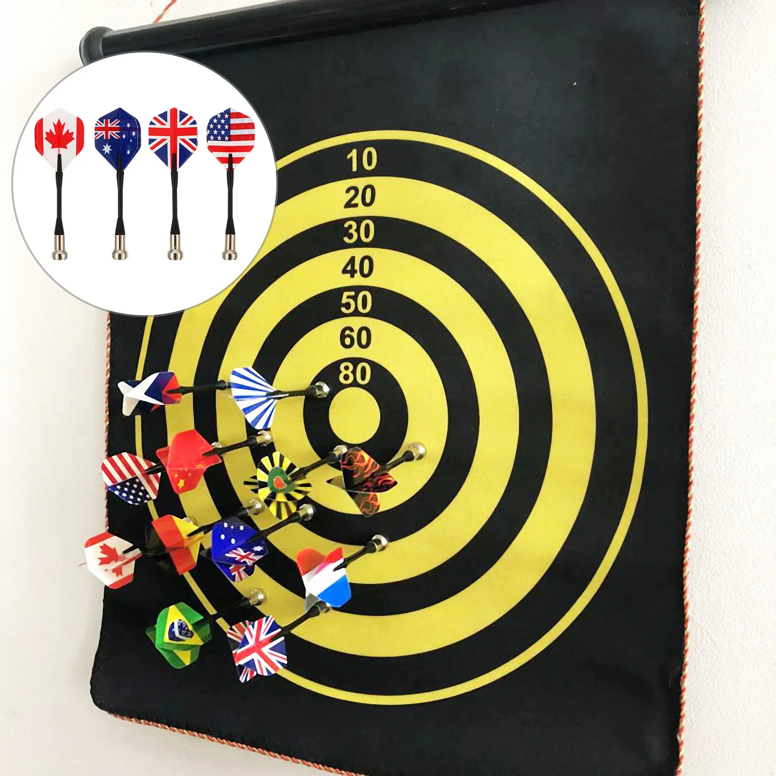 

12pcs Magnetic Safety Kids Flag Pattern for Target Game