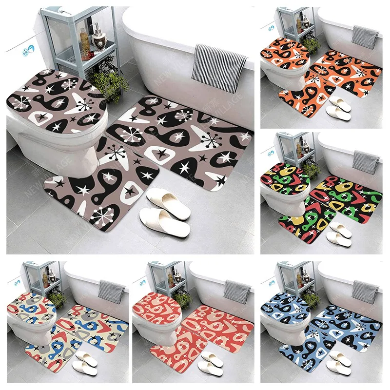 

Нескользящий коврик для ванной комнаты, маленький коврик для душа, декоративный Впитывающий Коврик для ног, вход в ванну, коврик для туалета...