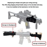 tactical rifle sling storage belt gun sling staging strap magnetic sling staging solution for ar m14 m16 ak most rifles