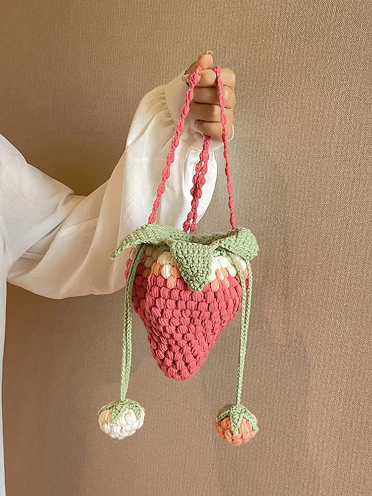 Crochet Heart Tote Bag - $15.49 on AliExpress, via Thieve •