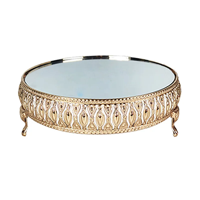 Металлическая подставка для торта с золотыми кристаллами современные подставки