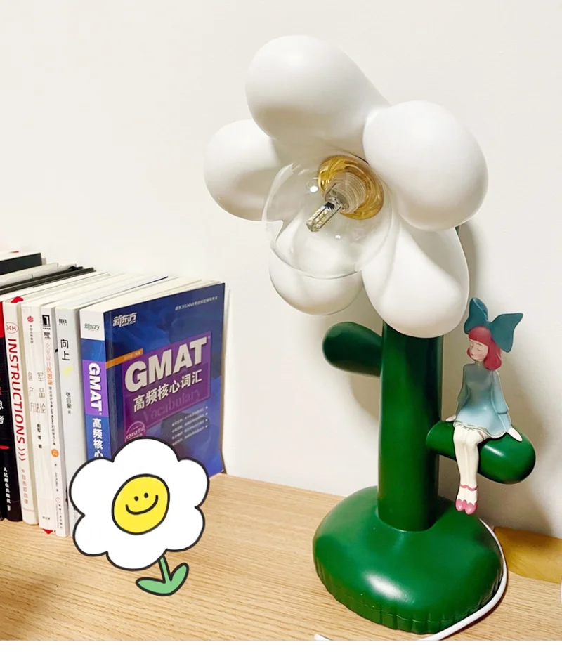 

Светодиодный 2023 Новые Креативные настольные лампы с цветами для девочек, украшения для спальни, высококачественные теплые романтические светильники на день рождения для интернет-знаменитостей