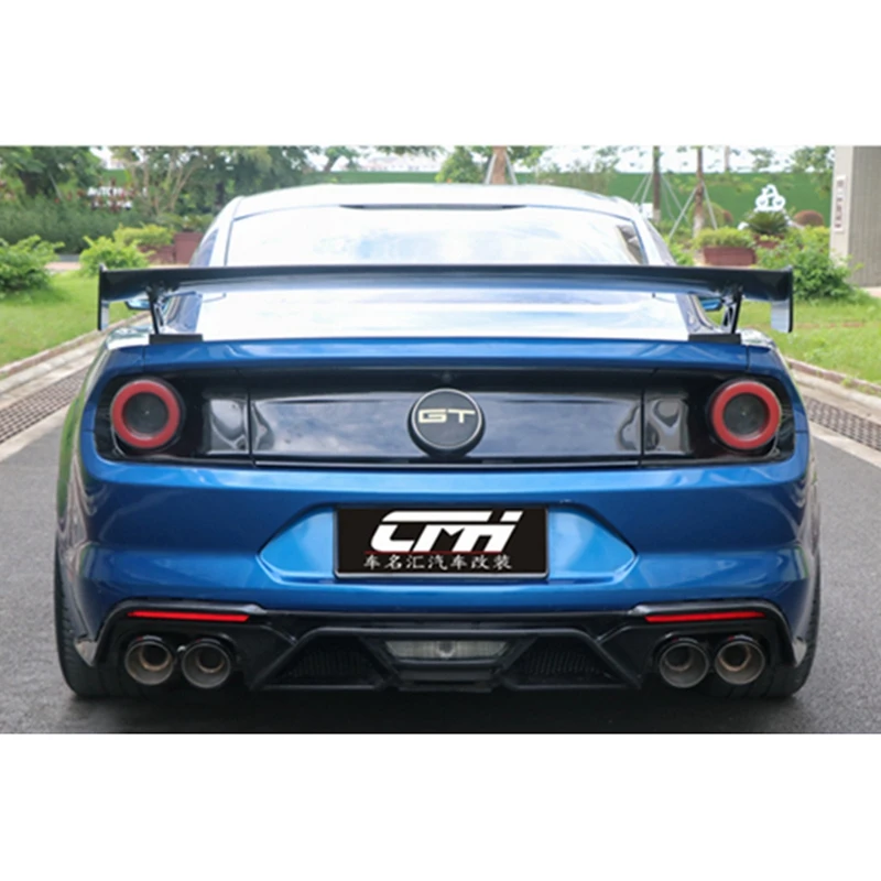 Для Ford Mustang GT V8 V6 Coupe 2015-2019 GT500 Стиль Углеродное волокно/FRP Задний спойлер Крыло
