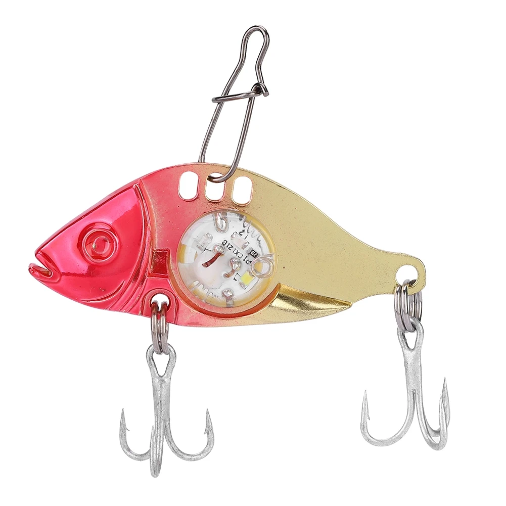 

LED Underwater Flash Fishing Lures with Treble Hook Bait Tackle Accessories