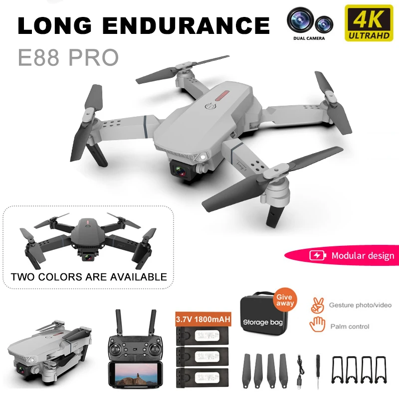 

E88 Remote Control Plane E525 Quadcopter 4K Hd Aerial Photography Folding Drone Children's Toys