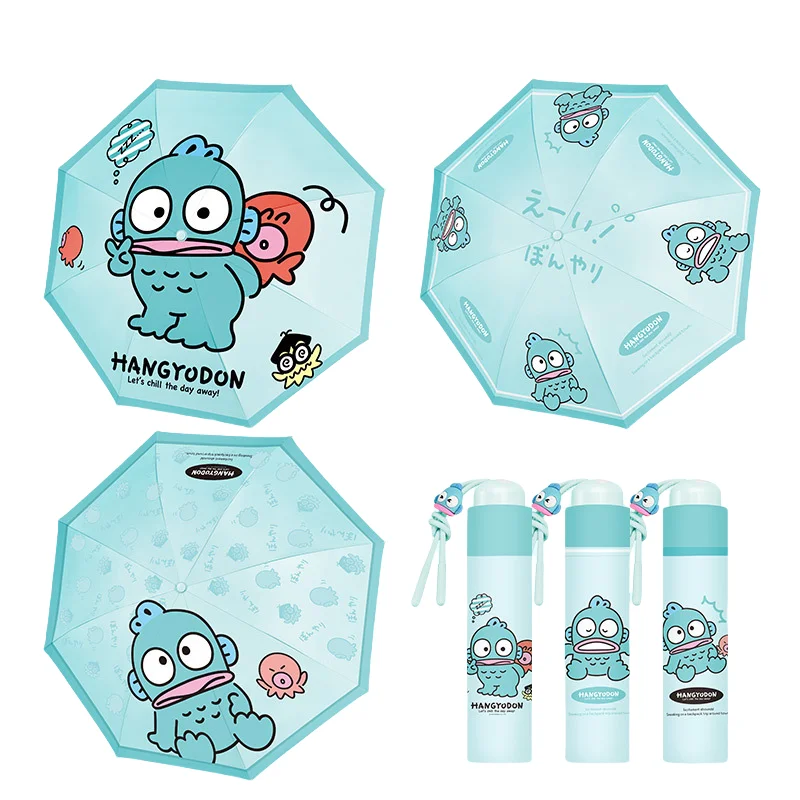 Miniso Sanrio Hangyodon Kawaii милый аниме зонтик с героями мультфильмов прекрасный подарок