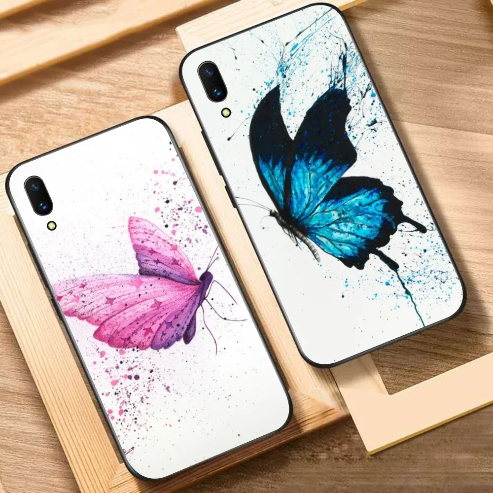 

Beautiful Butterfly Phone Case For Huawei Y9 6 7 5 Prime Enjoy 7s 7 8 plus 7a 9e 9plus 8E Lite Psmart Shell