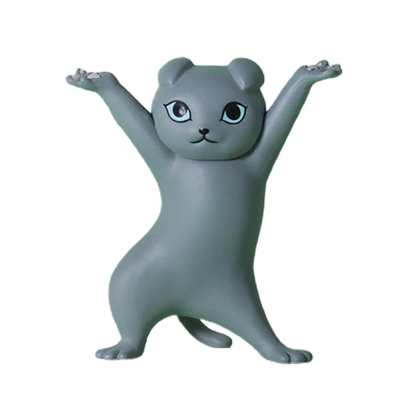

Funny Cat Pen Holder Black Enchanting Weightlifting Cat Pen Holders Toys Blind Box Kids Adult Doll Toy Gift For Home Decoration