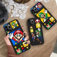 hot games super mario phone case silicone soft for iphone 13 12 11 pro mini xs max 8 7 plus x 2020 xr cover