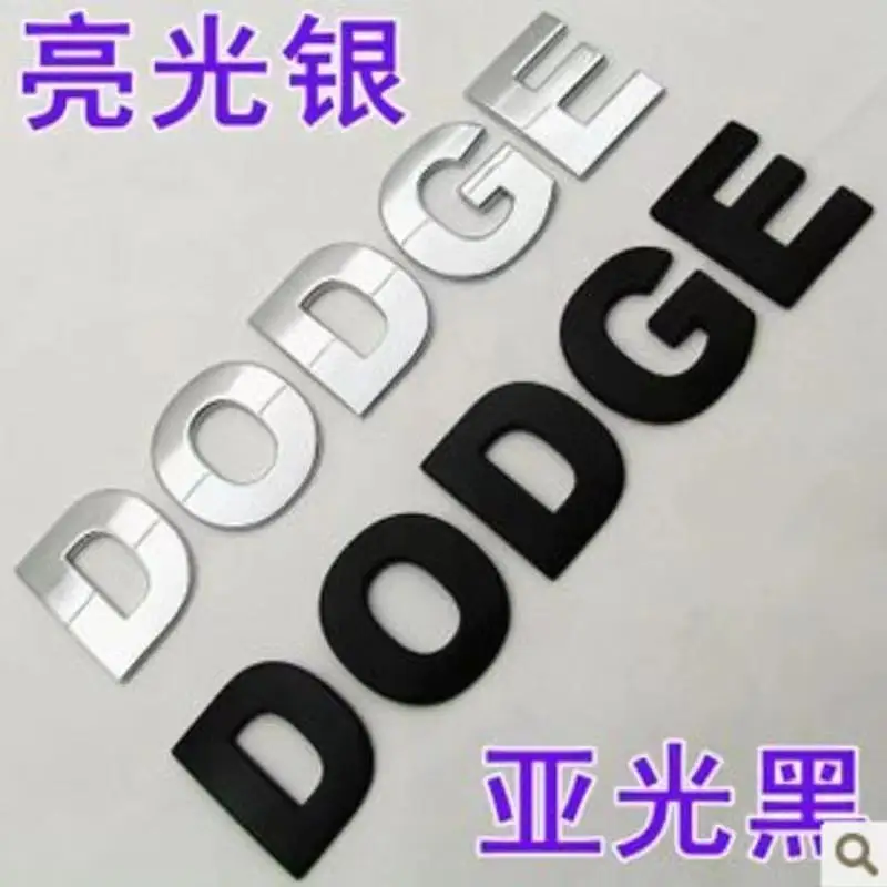 

Suitable for Dodge head cover letter label Coolway Ram DODGE JCUV modified metal car sticker rear tail sticker