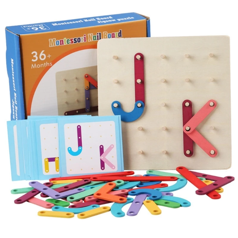 

Развивающая игрушка геодоска 7x7, развивающая математическая игрушка с формами и картами, детская игрушка для развития мозга, игрушка «сдела...