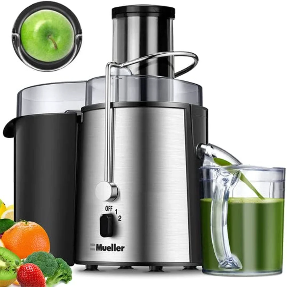 

Juicer Ultra Power, Easy Clean Extractor Press Centrifugal Juicing Machine, Wide 3" Feed Chute for Whole Fruit Vegetable